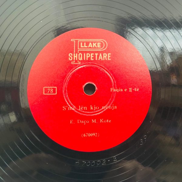 VINIL SHQIPTAR 78 RPM 1950-60 - Figura 5