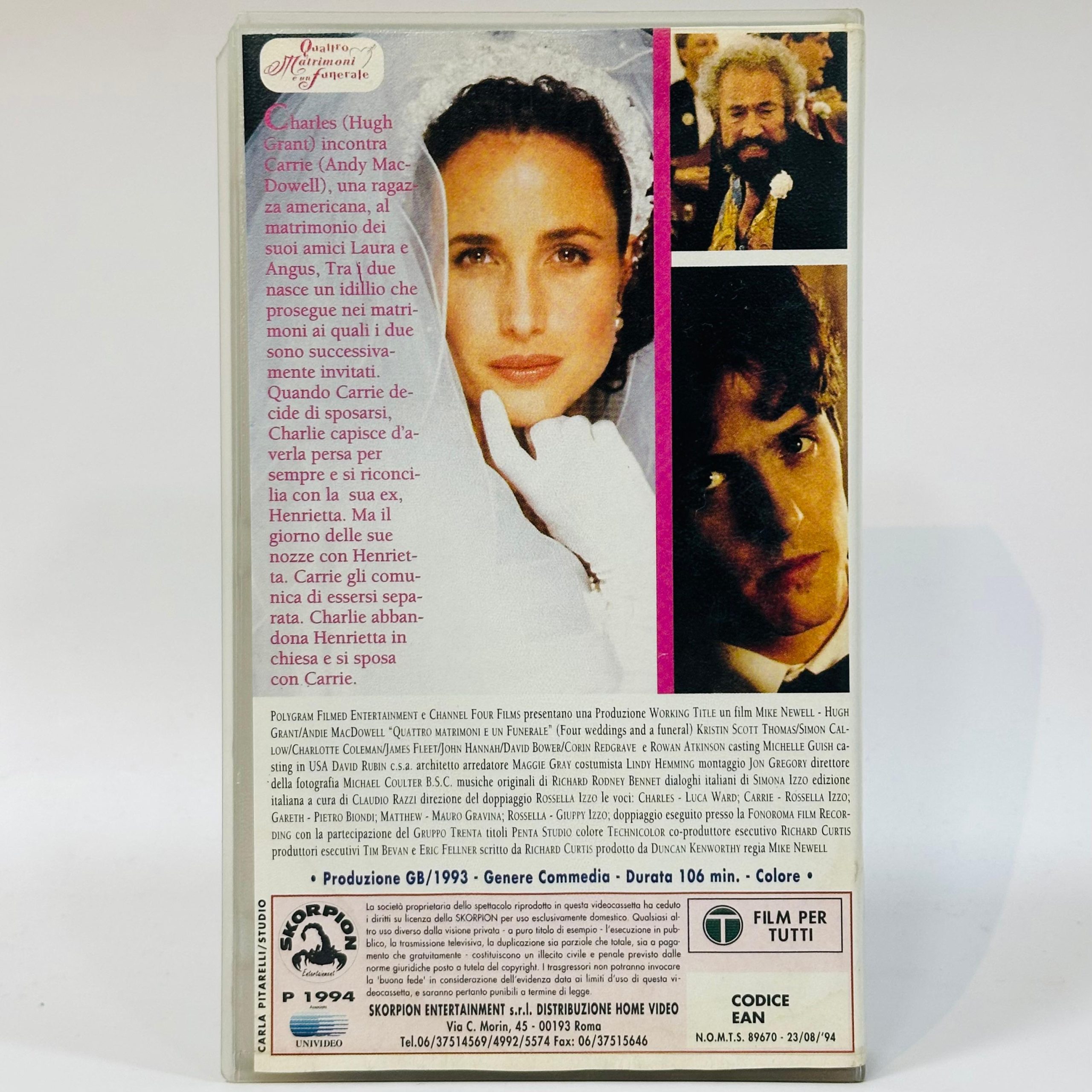 FOUR WEDDINGS AND A FUNERAL 1994 - Figura 4