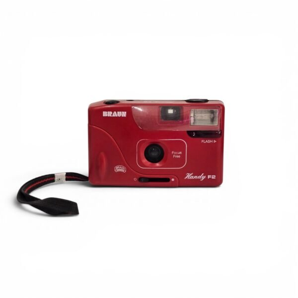 Braun Handy F2 35mm Compact Film Camera – Red