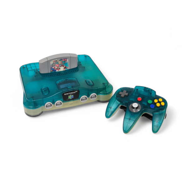 Nintendo 64 Ice Blue PAL + Super Mario 64