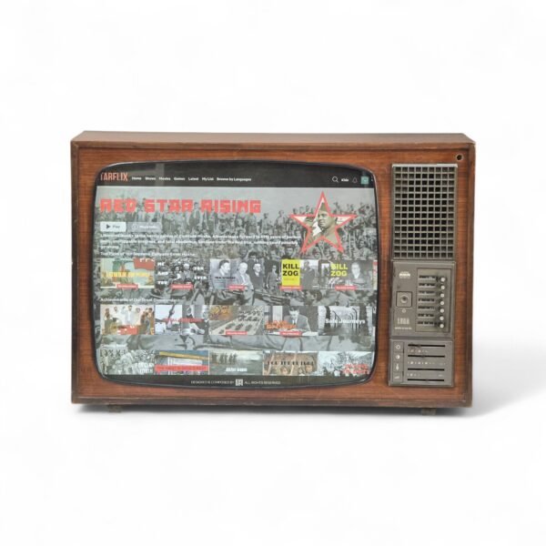 LURA TV "STARFLIX – Red Star Rising" | One-of-a-Kind Retro Art Piece