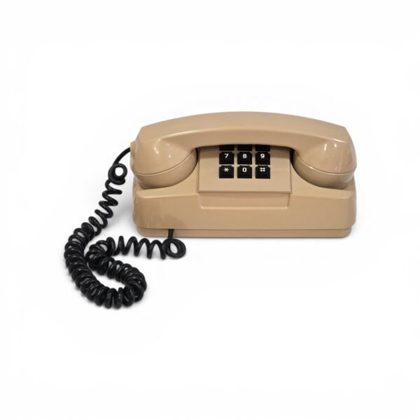 Starlite GTE – Telefon Fiks Vintage me Tastierë (Beige)