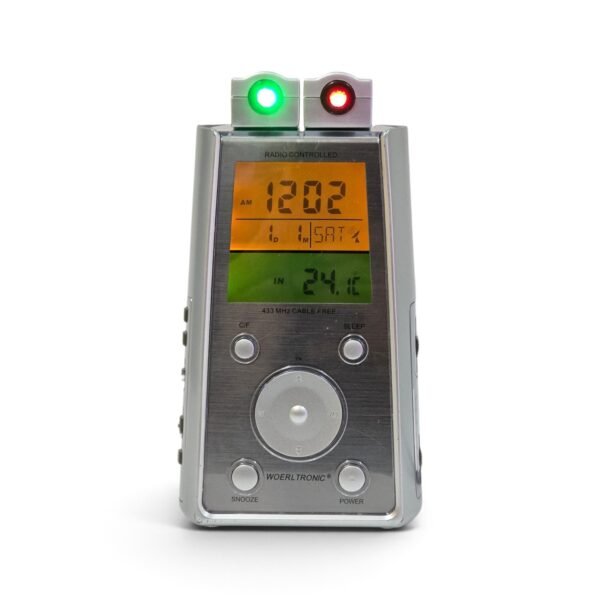 Woerltronic Projection Alarm Clock LCD Weather Station Temperature Display